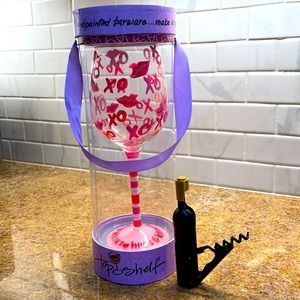 Top Shelf Barware-hand painted XO’s-lips corkscrew